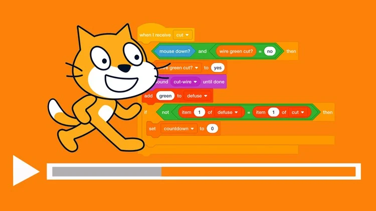 Scratch-Projekt: Programmieren in der Grundschule mit bunten Code-Blöcken